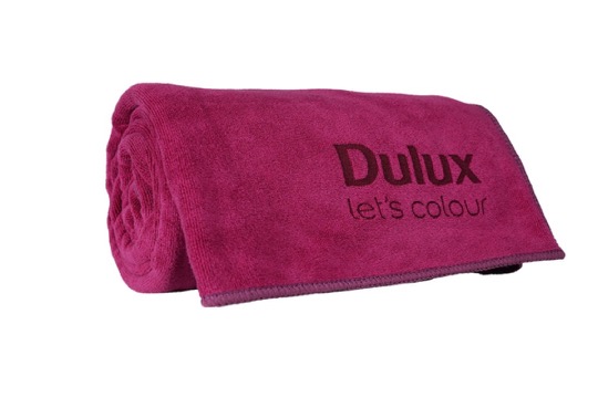 Plyšový ručník s laserovým gravírováním – Dulux