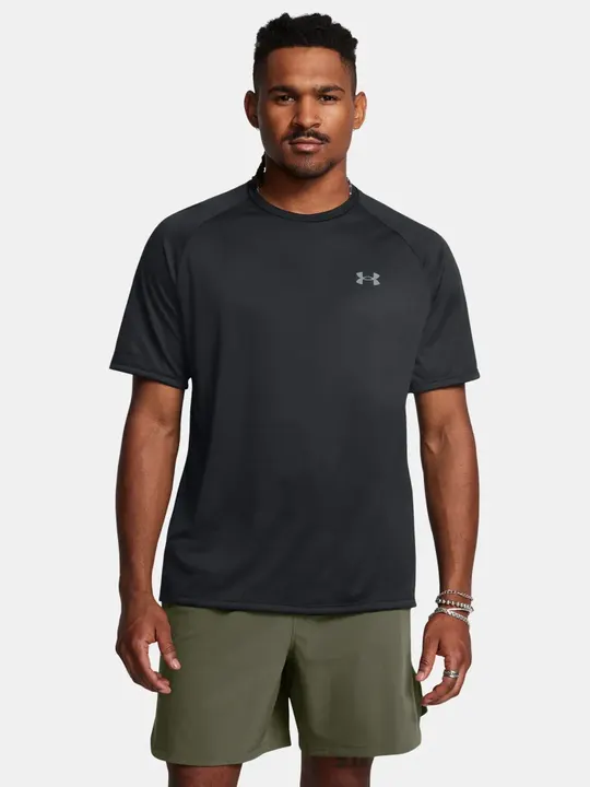 UA Tech 2.0 SS Tee – černé pánské tričko 