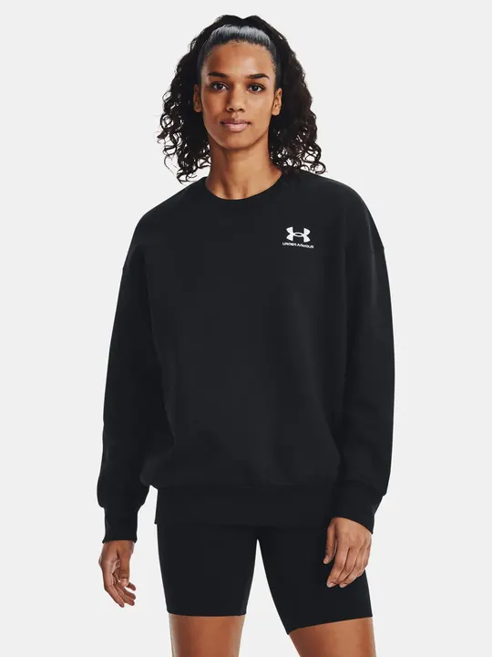 UA Essential Flc OS Crew – dámská mikina černá